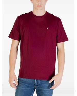 Calvin Klein Logo-Print T-Shirt - Red