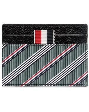 Thom Browne Tarjetero Con Rayas Rwb - Multicolor