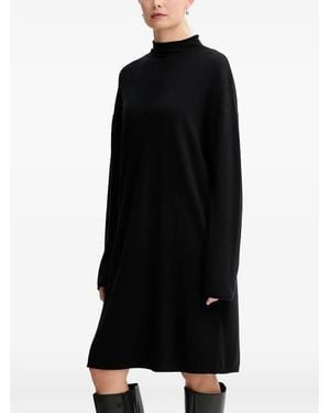 Marc O' Polo Mock-Neck Mini Dress - Black