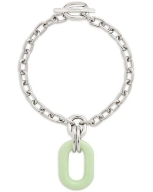 Rabanne Oversized-Pendant Necklace - Metallic