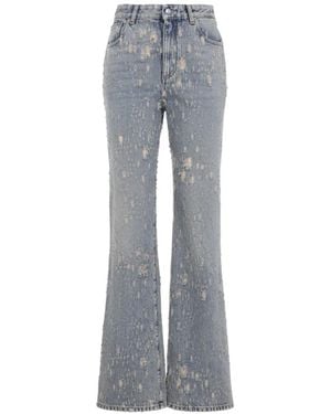 McQueen Jeans Im Distressed-Look - Grau
