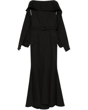 ROKH Robe À Manches Longues - Noir