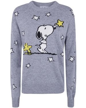 MC2 Saint Barth Peanuts Star-Intarsia Sweater - Blue