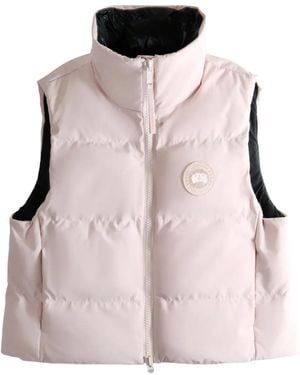 Canada Goose Chaleco con parche del logo - Rosa