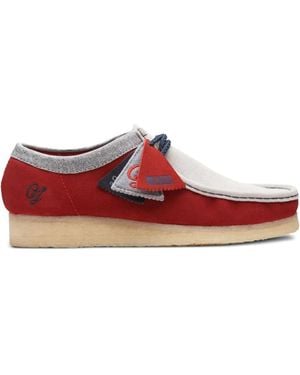 Clarks Wallabee Vcy Desert Boots - Red
