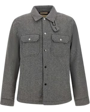Woolrich Herringbone Chest-Pocket Jacket - Grey