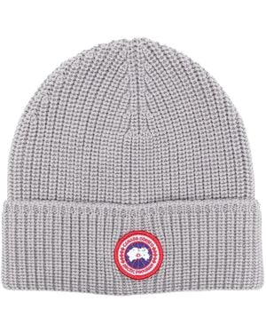 Canada Goose Bonnet Arctic Disc En Maille - Gray