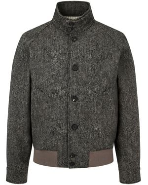 MAN ON THE BOON. Chaqueta Harrington - Gris