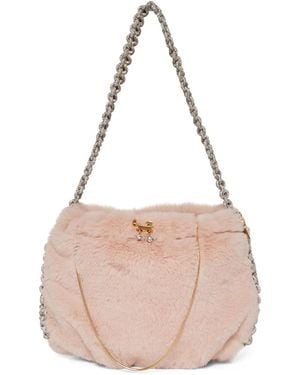 Rosantica Fatale Fluffy Shoulder Bag - Pink