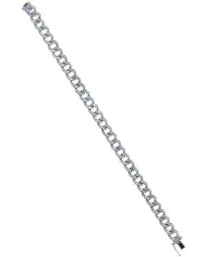Zydo Bracelet À Maillons Cubains Orné De Diamants - Metallic