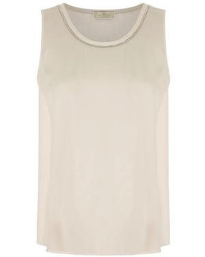 Panicale Embellished Tank Top - Natural