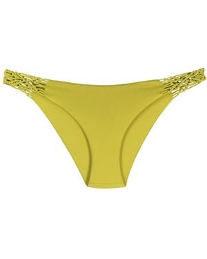 Fisico Slip Bikini Con Dettaglio - Giallo