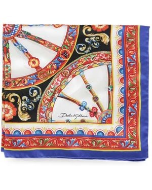Dolce & Gabbana Carretto-Print Scarf - Red