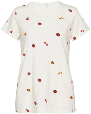 Rag & Bone Tomato-Print T-Shirt - White