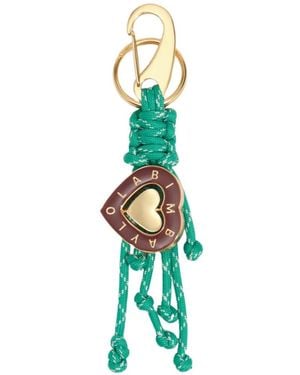 Bimba Y Lola Heart Key Ring With Ropes - Green