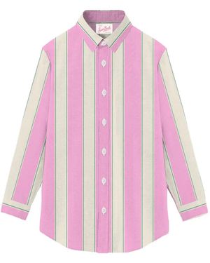 MC2 Saint Barth Striped Buttoned Shirt - Pink