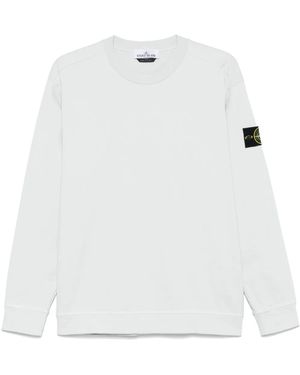 Stone Island コットンジャージースウェットシャツ - ホワイト