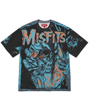 Supreme Misfits T-Shirt Mit Grafischem Print - Blau