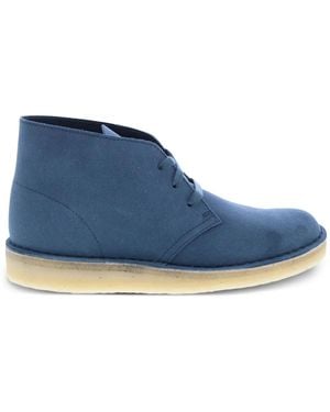 Clarks Suede Desert Boots - Blue