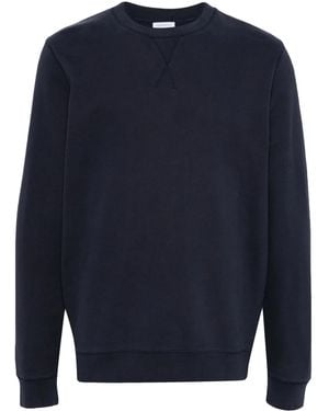Sunspel Sweatshirt Mit Geripptem Kragen - Blau