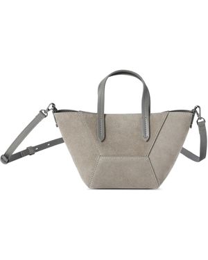 Brunello Cucinelli Mini Bc Duo Suede Tote Bag - Metallic