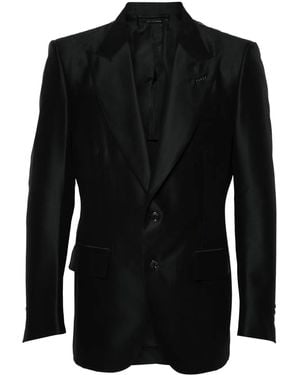 Tom Ford Single-Breasted Blazer - Black