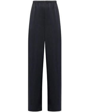 Ferragamo High-Waist Straight Trousers - Blue