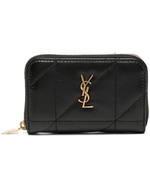 Saint Laurent Ysl-Plaque Wallet - Black