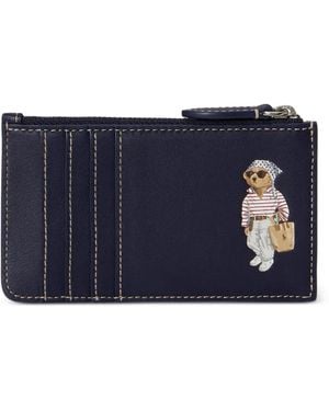 Polo Ralph Lauren Polo Bear Zip Wallet - Blue