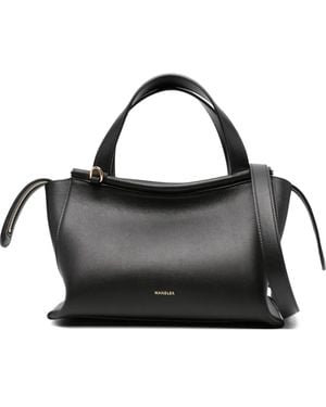 Wandler Compact Tote Bag With Logo Detailing - Black