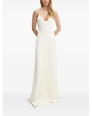 IVY & OAK Vestido con cuello en V y tirantes - Blanco