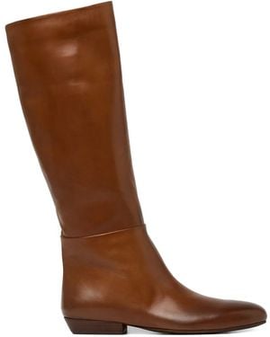 Marsèll Leather Knee-High Boots - Brown
