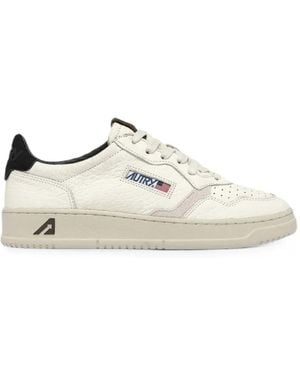 Autry Medalist Low Paneled Sneakers - White