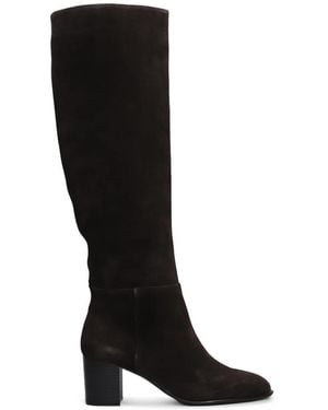 Bibi Lou Biarritz Booties Suede Knee-High Boots - Black