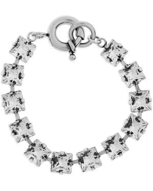 Isabel Marant Bracelet À Ornements En Cristal - Metallic