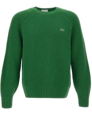 Lacoste Wool Crew-Neck Jumper - Green