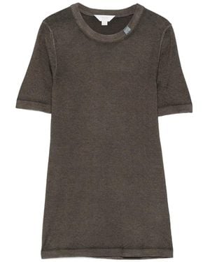 Malo Tavolozza Short-Sleeves Jumper - Grey