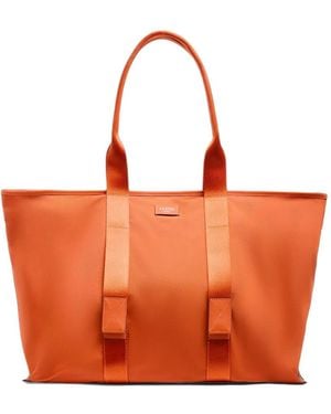 Lancel Large Mistral Rollable Tote Bag - Orange