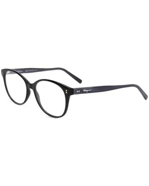 Ferragamo Eyewear Round-Frame Glasses - White