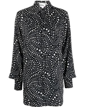 Stella McCartney Hemd Mit Sterne-Print - Schwarz