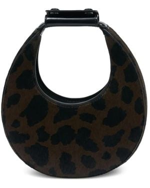 STAUD Mini Goodnight Moon Tote Bag - Black