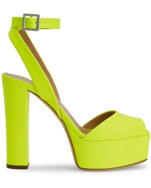 Giuseppe Zanotti 120Mm Betty Platform Sandals - Yellow