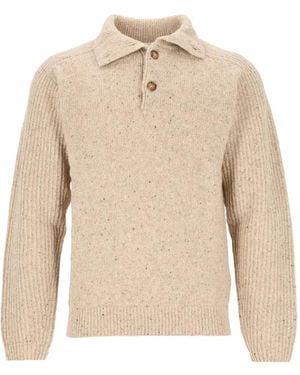 Isabel Marant Button-Up Flecked Jumper - Natural