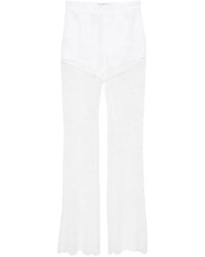 GIUSEPPE DI MORABITO Lace Trousers - White