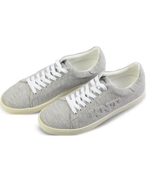 Kiton Knt Lace-Up Logo Sneakers - White