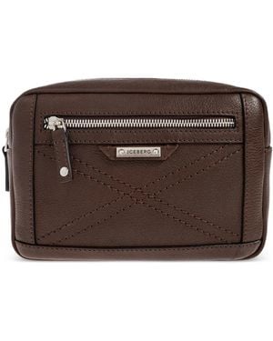 Iceberg Leather Belt Bag - Brown