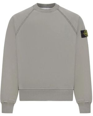 Stone Island Raglan-Sleeves Sweatshirt - Gray