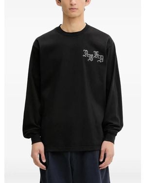 Neighborhood Embroidered long-sleeve T-shirt - Schwarz