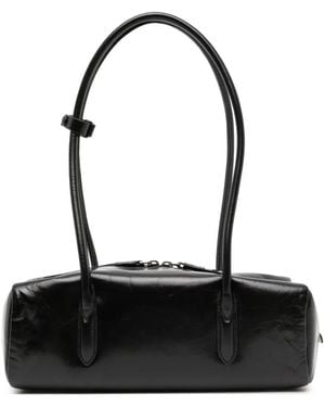 JNBY Minimalist Leather Shoulder Bag - Black