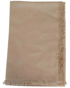 Weekend by Maxmara Bufanda Con Flecos - Neutro
